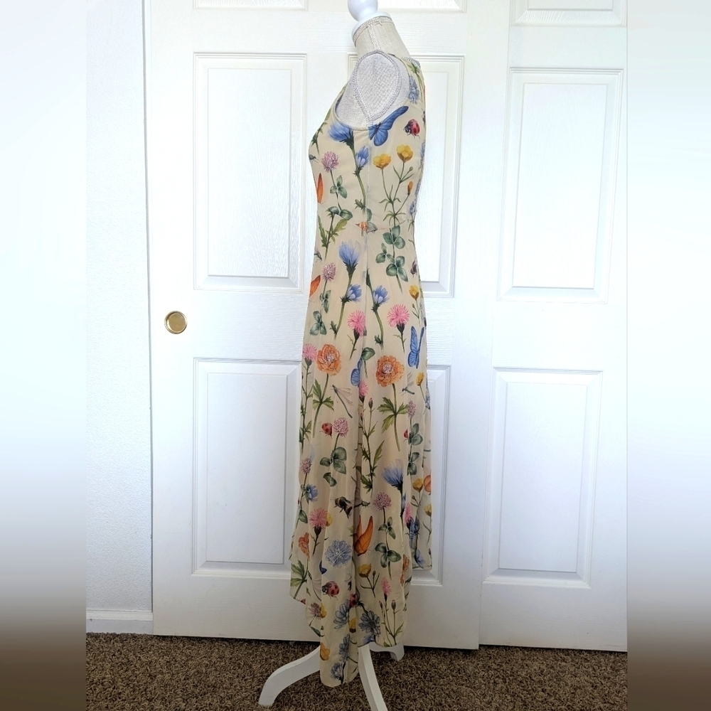 Anthropologie Pankaj & Nidhi Floral and Insect Maxi Dress View 5